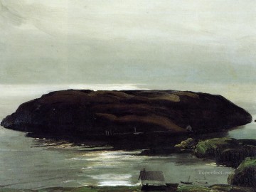  landscape Art Painting - An Island in the Sea Realist landscape George Wesley Bellows